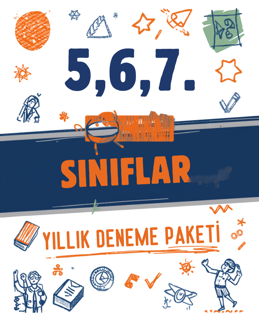 5, 6, 7. SINIFLAR YILLIK 40'LI DENEME PAKETİ